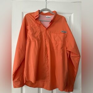 Columbia Men's Vibrant Orange Shirt Jacket